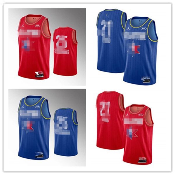 

ben 25 simmons joel 21 embiid philadelphia 2020 all-star game basketball jersey 76ers 42 horford allen 3 iverson julius 6 erving, Black