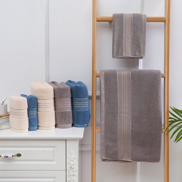 

towel 3pcs/set 100% cotton set 1pc bath and 2pcs face soft hand bathroom sets