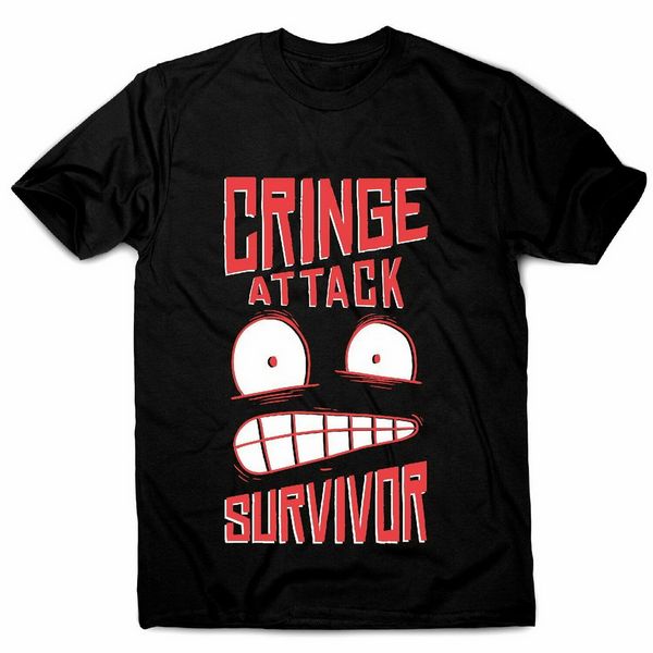 

cringe attack - men's funny premium t-shirt trendy streetwear tee shirt