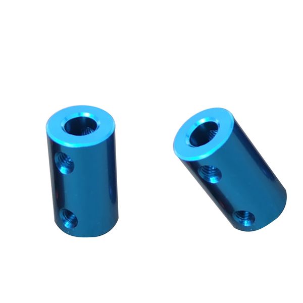 

2pcs flexible shaft coupling rigid coupler motor connector 6.35-8mm + 8-8mm