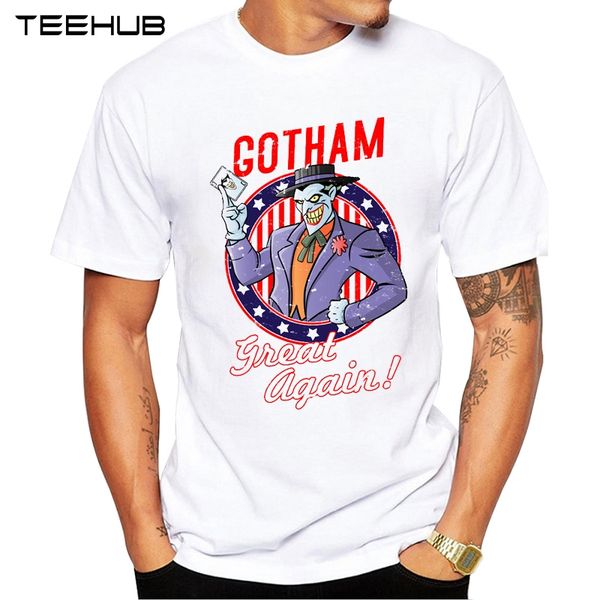 

teehub men's new fashion make gotham greta again design short sleeve t-shirt cool hipster t-shirts