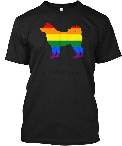 

мужчины футболка gay pride собака акит радуга gay flag женщина футболка
