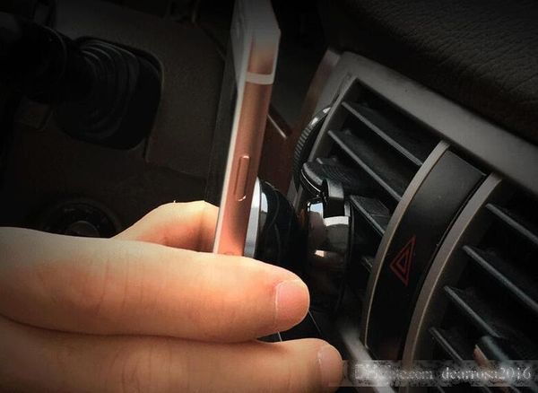 

1 pc/lot car mount air vent magnetic universal car mount phone holder one step mounting reinforced magnet easier safer driving
