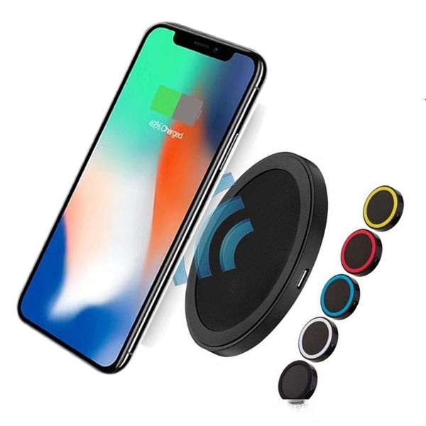 

qi wireless charging pad q5 mini wireless charger for iphone x 8 plus samsung s8 note 5 htc lg g3 fast usb charger