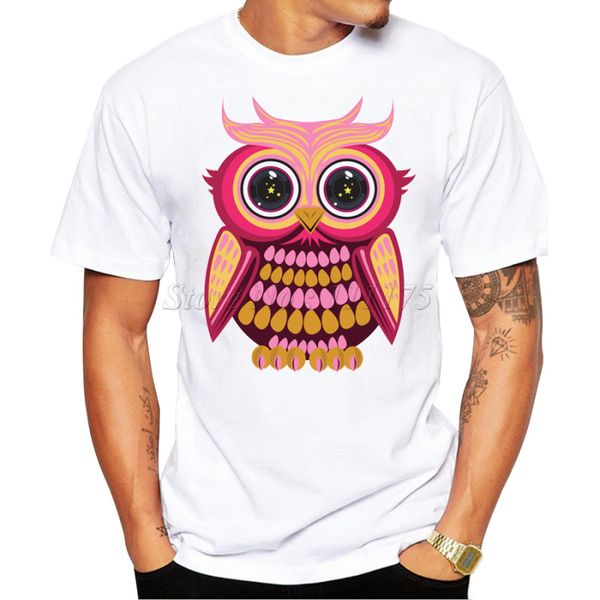 

2019 summer fashion star eye pink owldesign t shirt men's custom printed hipster tees