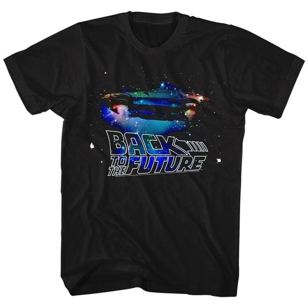

back to the future mens short sleeve t-shirt black