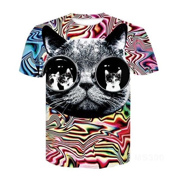 

cat ragdoll half sleeve pet 3d print shirts aesthetic hippie humor men clothing