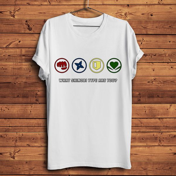 

shinobi types symbol funny anime t shirt men new white short sleeve homme casual tshirt manga naruto streetwear