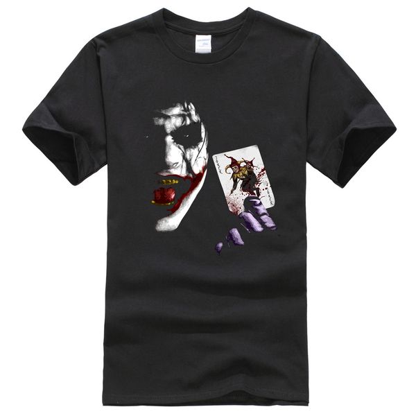 

2019 harajuku мужские футболки джокер хит леджер тис фильм бэтмен 2 темный рыцарь: возрождение легенды t-shirt классический brand-одежды