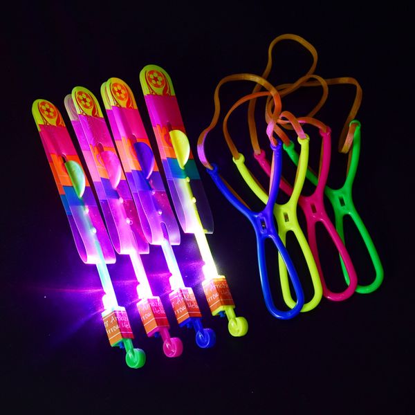 

christmas gift helicopter slingsoutdoor plastic led light-up flying toy for kid and selling