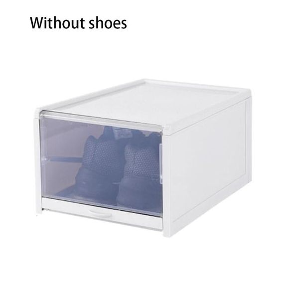 

transparent drawer type storage box simple style shoe cabinet arrangement household plastic shoe box sundries tool organizer