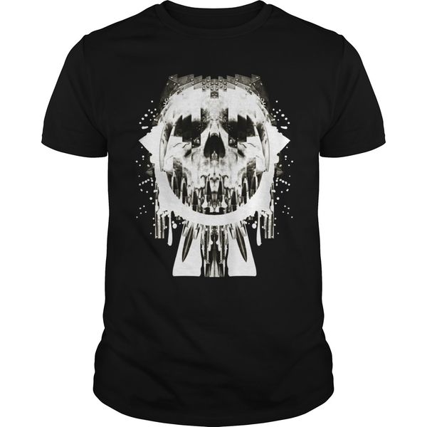 

t shirt fashion men t-shirt bioshick skull ak 47 t-shirt_1