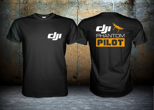 

100% качества хлопка mens печать футболки 100% хлопок dji phantom pilot tshirt - пользовательские shirtdistressed t-shirt