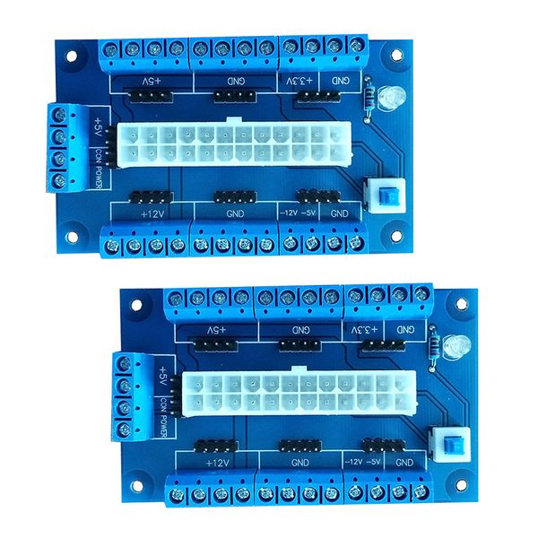 

2pieces 24/20-контактный модуль адаптера atx pc power desktop мощность