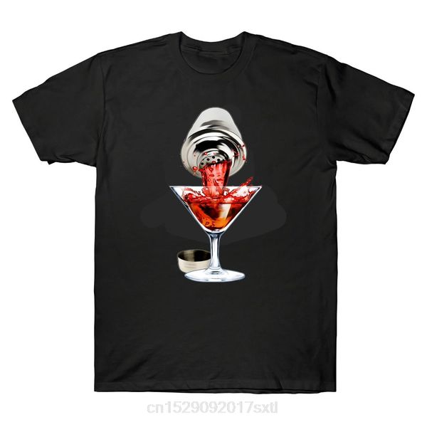 

funny clothing casual short sleeve cocktail mixer bartender tee shirt