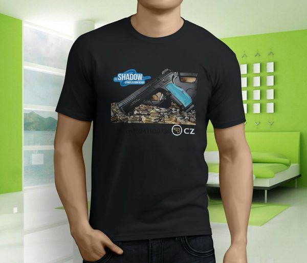 

новый fashion mens cz 75 shadow mens black t-shirt s-3xl