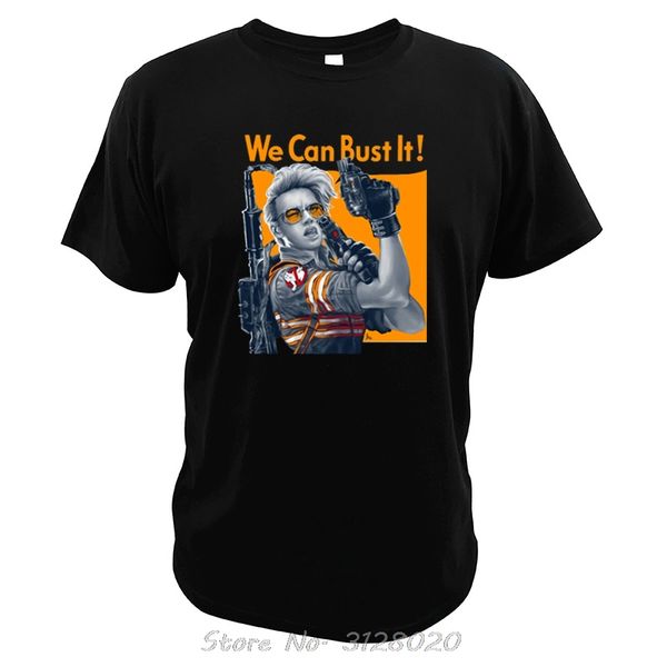

ghostbusters t shirt ghost warrior super hero cotton we can bust it hipster tees camisetas movie tshirt