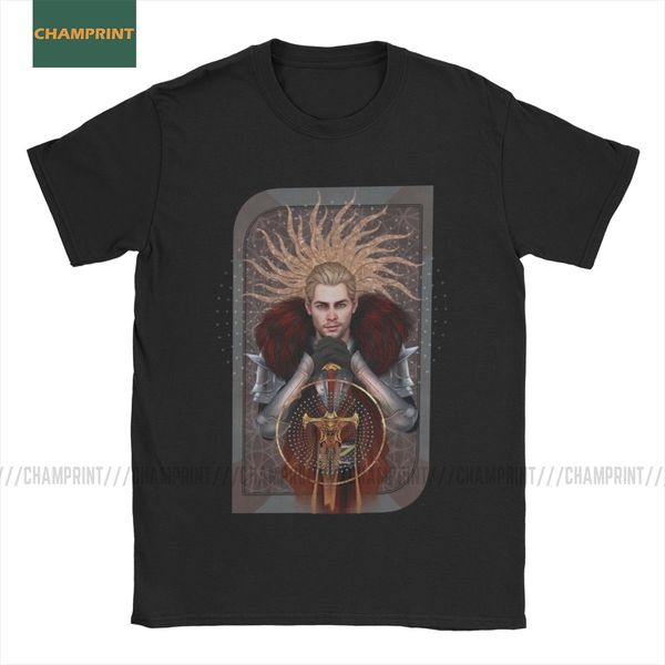 

men commander tarot dragon age t shirts fenris iron bull garrett hawke game cotton short sleeve tee shirt printed t-shirt