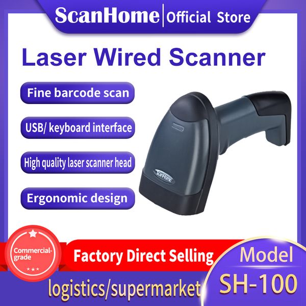 

scanners scanhome 1d laser barcode scanner express supermarket reader usb platform sh-100
