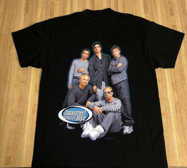 

урожай 1998 backstreet boys tour concert t-shirt новое высокое качество печати casual tee shirt
