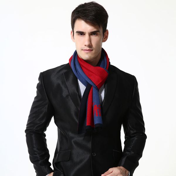 

scarves [vianosi] 2021 fashion wool scarf men winter man luxury designer bussiness casual, Blue;gray