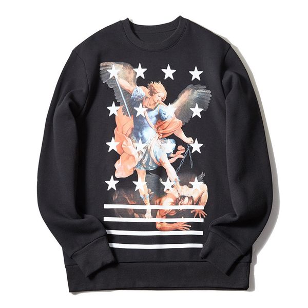 

fashion mens hoodie hip hop long sleeve hoodie fashion mens women sweatshirt black s-xl