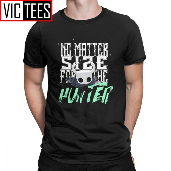 

men's hollow knight to hunter t shirt skull video game 100 premium cotton clothing funny camiseta harajuku tees t-shirts
