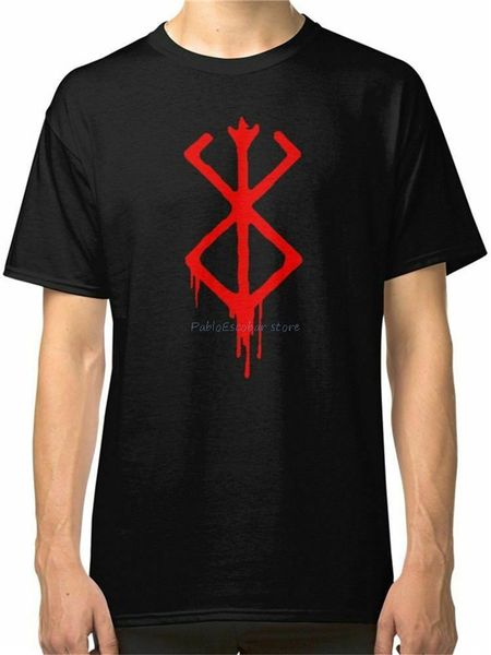 

new berserk sacrifice emblem with blood limited edition t-shirt men's black tee shirt