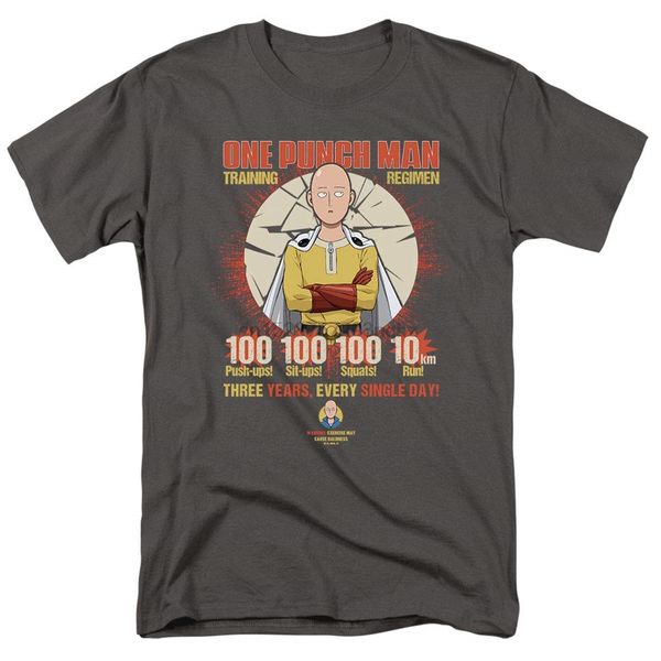 

one-punch man japanese superhero parody workout t shirt & exclusive stickers