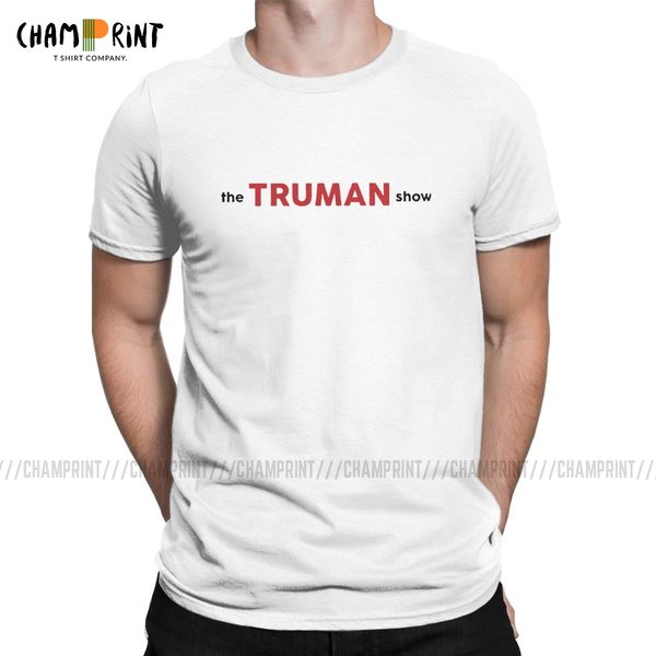 

men the truman show movie t shirts cotton clothes funny short sleeve round neck tee shirt plus size t-shirts