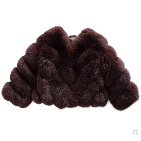

new real natural fur coat women winter warm genuine fur jacket female fashion overcoat/women real coat, Black;brown