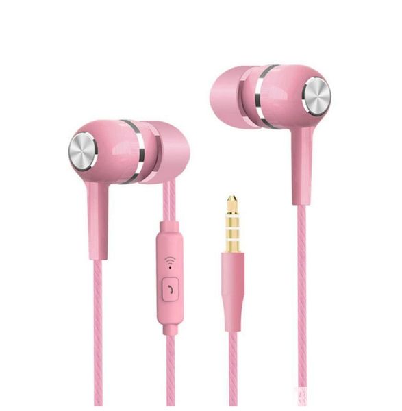 

newly sport earphone wholesale wired super bass 3.5mm crack colorful headset earbud with microphone hands for samsung