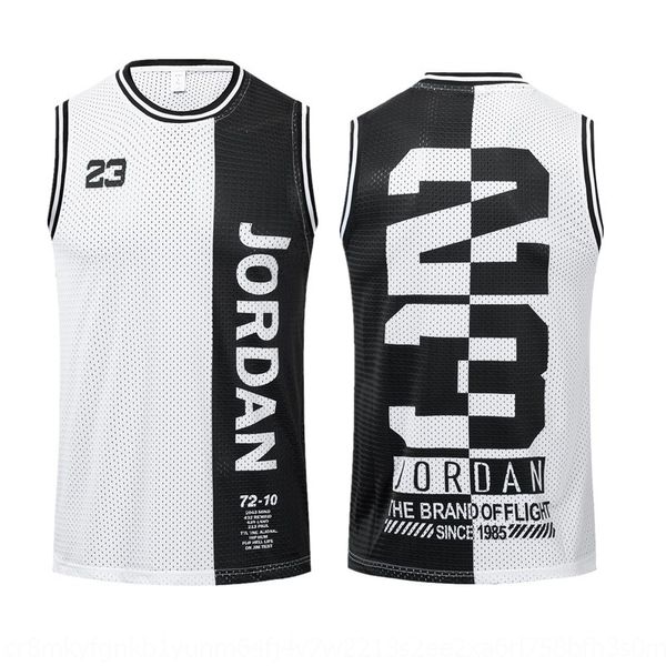 

vest men' quick-drying breathable mesh no. 23 basketball basketball suit loose large size elastic running fitness suit fiu4y, White;black