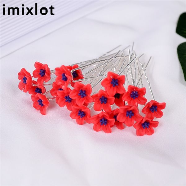 

imixlot два цвета клипы вс цветы шпильки люкс свадебные шпильки цветок лилии волос украшение для волос инструменты аксессуары, Golden;silver