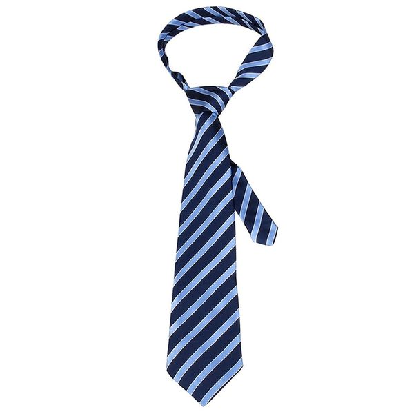 

men's white blue oblique striped adjustable neckwear tie, Black;gray