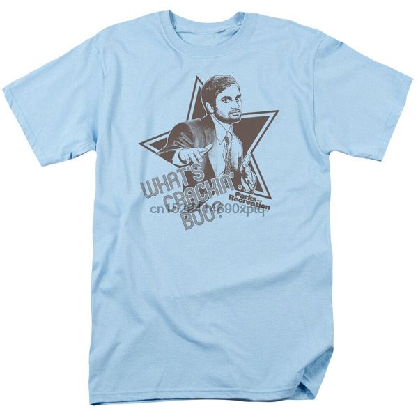 

parks and recreation whats crakin boo licensed t-shirt
