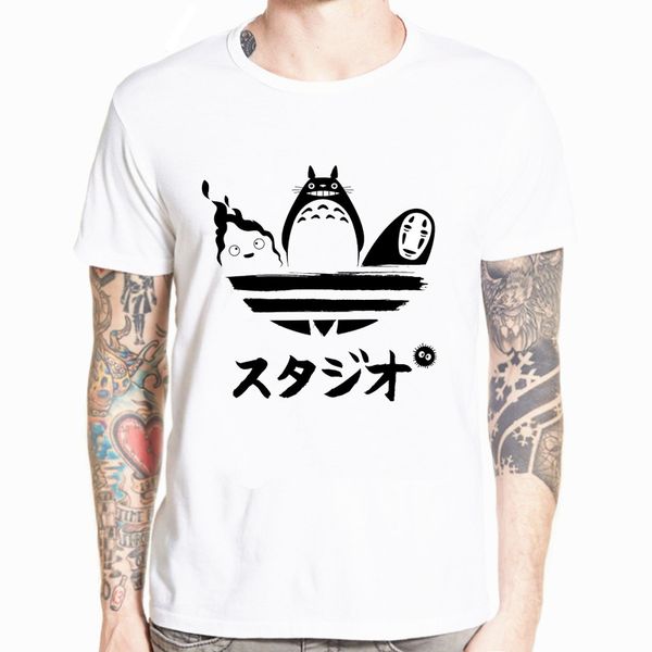 

studio ghibli t shirt печать minions t-shirt мультфильм миядзаки хаяо унесенные нет face man tootor streetwear s-5xl