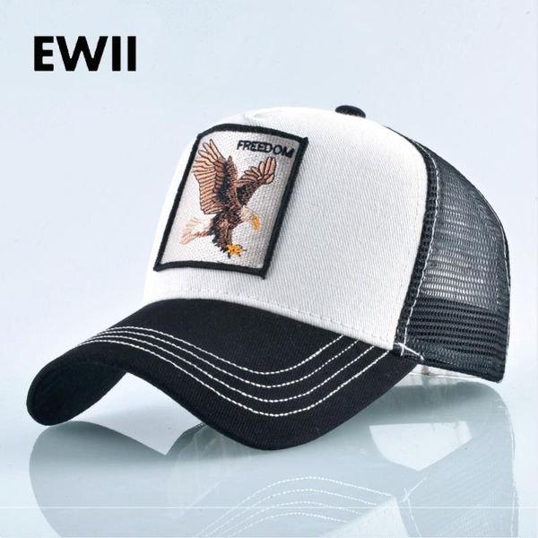 

ball caps 2021 women full baseball cap men trucker hat summer snapback hip hop hats for breathable mesh gorro feminino, Blue;gray