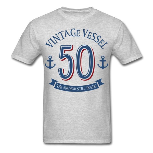

nautical 50th birthday vintage vessel men's t-shirt men tees men cool tees brand 2017 new t shirt man cotton