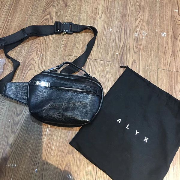 

alyx bags men women streetwear fashion sports chest bag black red metal button alyx bags