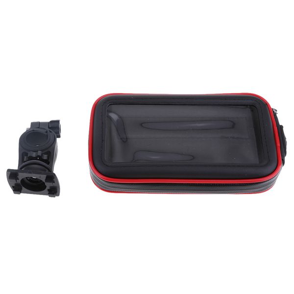 

motorcycle handlebar holder mount + waterproof bag case for phone