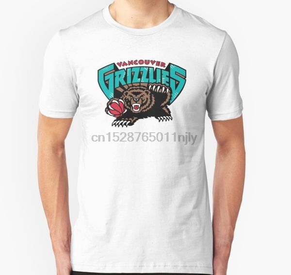 

men tshirt vancouver grizzlies logo t shirt printed t-shirt tees top
