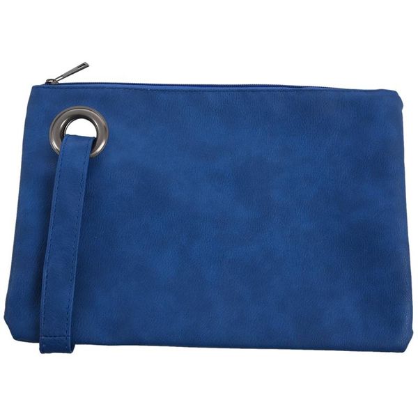 

fashion solid women's clutch bag leather bag women envelope clutch evening female clutches handbag #2 (blue