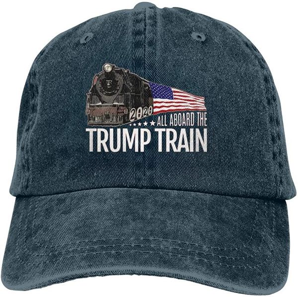 

все на борту бродяга поезд 2020 американский флаг унисекс soft casquette cap vintage регулируемая бейсболки, Blue;gray