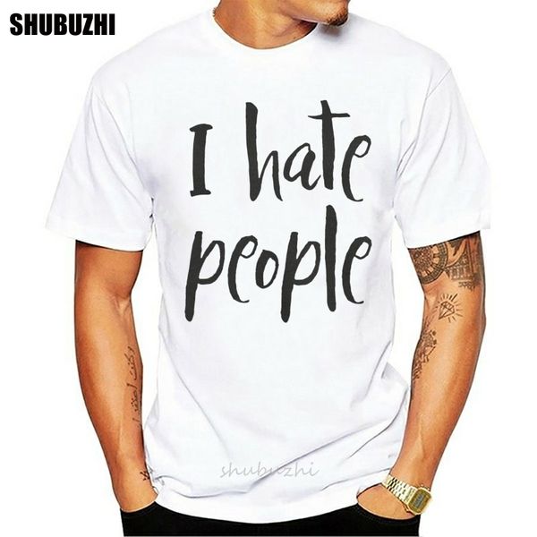 

i hate people men's t shirt misanthrope unique cotton short sleeve funny tees round neck t-shirt 4x 5x clothes plus size