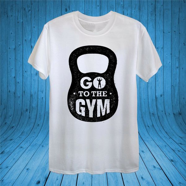 

go to the gym dumbbell weightlifting workout t-shirt 100% cotton women for youth middle-age the elder tee shirt