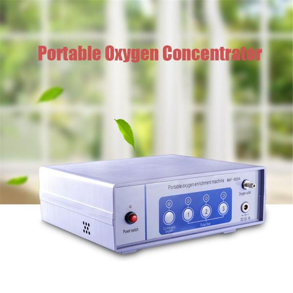 

us/eu portable oxygen concentrator continuous 1-3l/min adjustable flow with 2200mah battery oxygene enrichment machine household