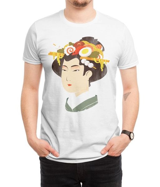 

new men casual printed t shirt japanese delicacy short sleeve t-shirts tee