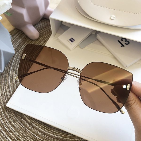 

brown brand oversized sunglasses women metal fashion square shades womne's 2020 luxury sun glasses men big frame eyewear uv400, White;black