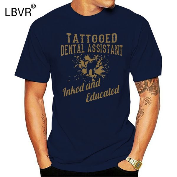 

tattooed dental assistant inked and educated t-shirt
